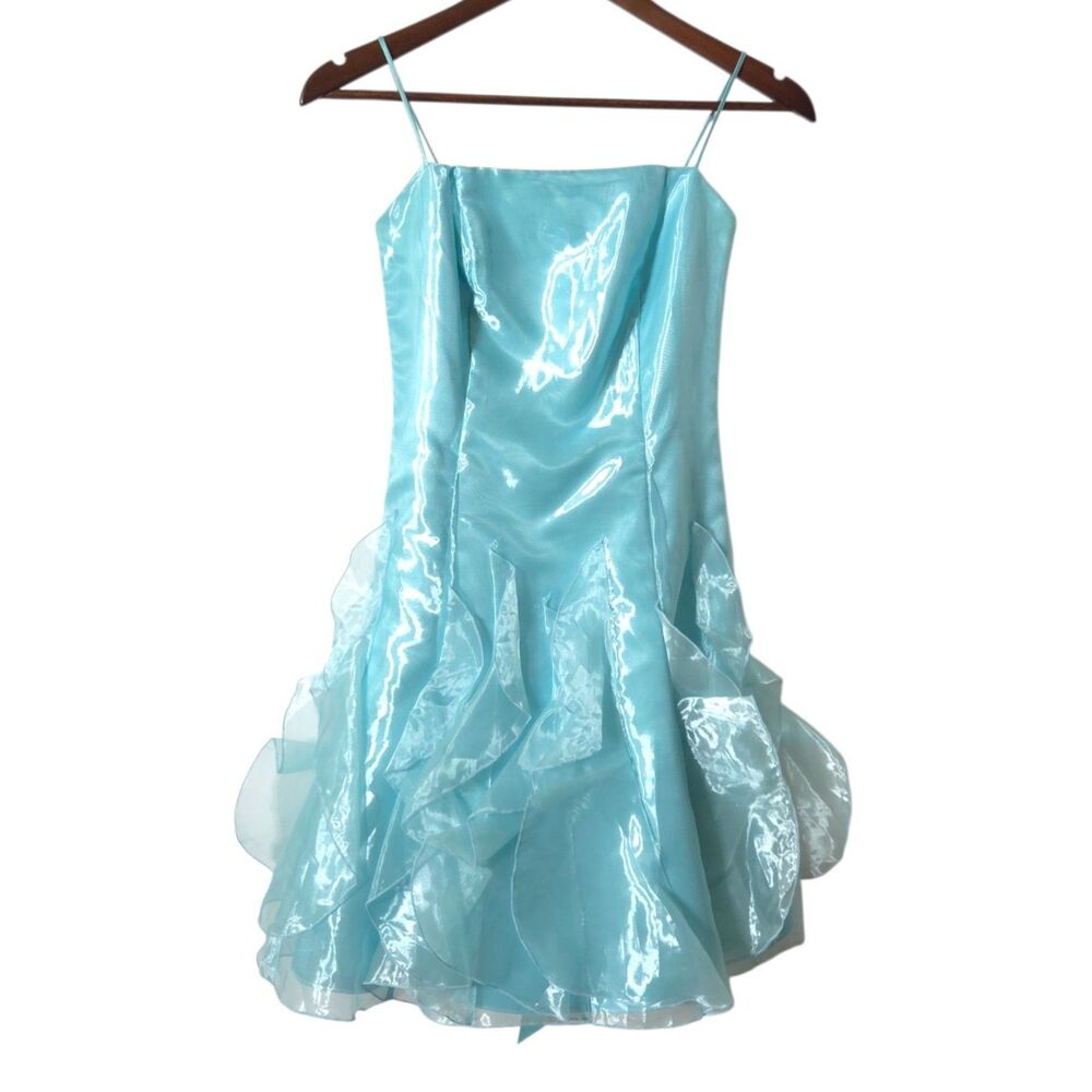 VTG Jessica McClintock Gunne Sax Fairy Prom Party Dress Size 3 Iridescent Ballet